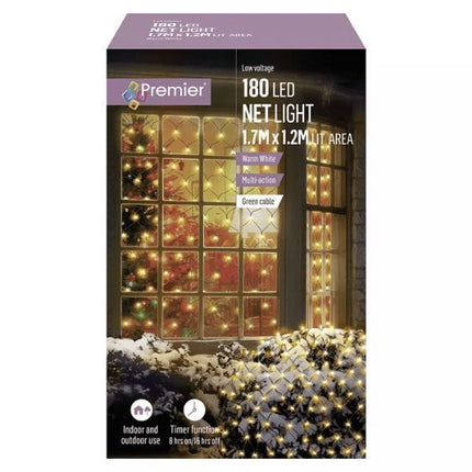 Premier Multifunction Net Christmas LED Light - Warm White | Napev