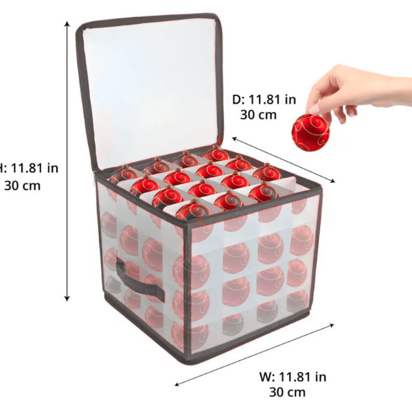 Bright & Homely Xmas Bauble Storage Box at Napev GH