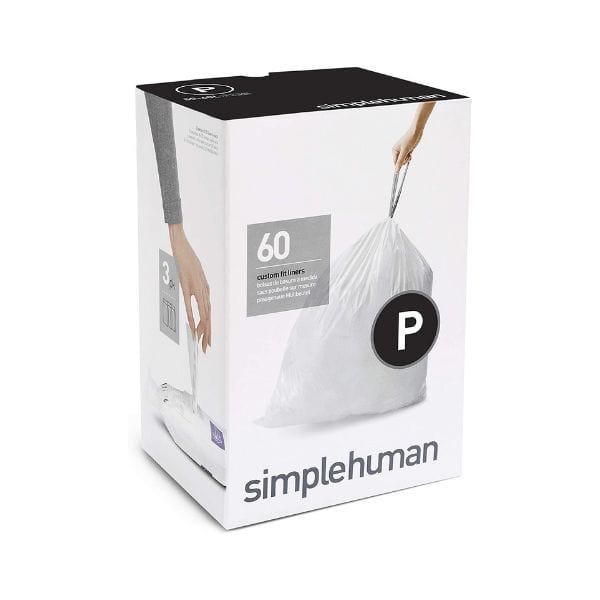 Simplehuman custom fit liners- Code P | Pack of 60 | Napev