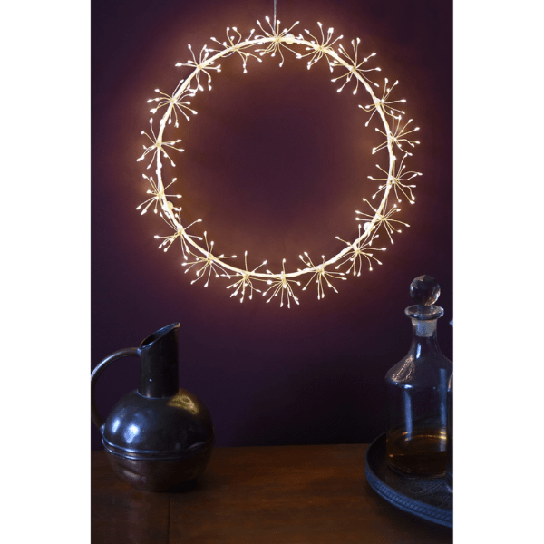 Starburst Wreath (45cm - White) at Napev GH
