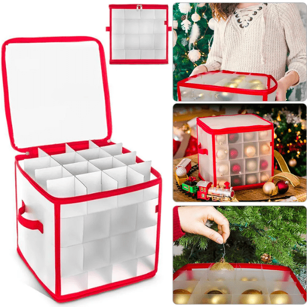 Bright & Homely Xmas Bauble Storage Box at Napev GH