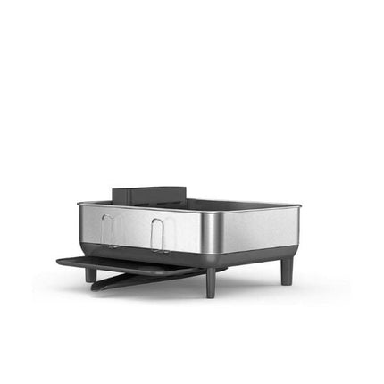 Simplehuman Compact Dishrack with Wine Glass Holder | napevltd.com