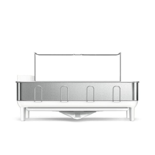 Simplehuman Dishrack with Wine glass holder - White | napevltd.com