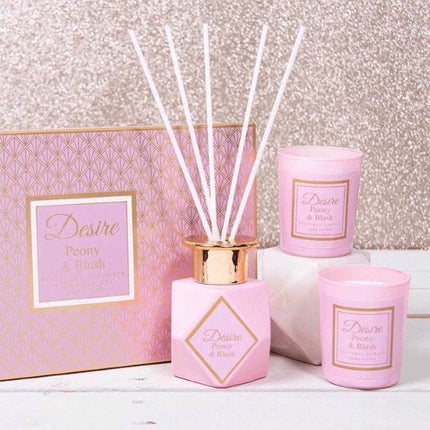 Desire Diffuser & Candle Set 100ML | Napev " Penny & Blush