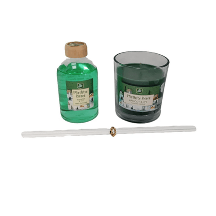 Pan Aroma Christmas Candle and Reed Diffuser Gift Set Apricot and Ivy Scented at Napev GH