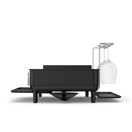 Simplehuman Dishrack with Wine glass holder - Black at Napev GH
