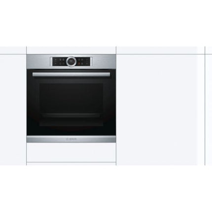 Bosch Serie | 8 Built-in Oven 60x60cm Stainless steel, HBG634BS1B