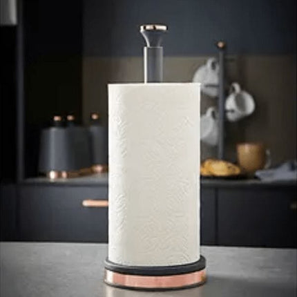 Tower Cavaletto Paper Towel Holder Grey & Rose Gold- Napev