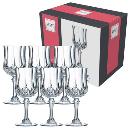 Cristal D'arques Eclat Longchamp Red Wine Glass | Pack of 6 at Napev GH