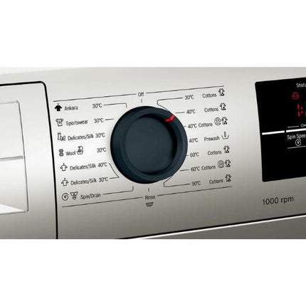 Bosch washing machine, frontloader 9kg Silver inox - WGA144XVKE | NAPEVLTD.COM