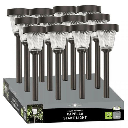 Solar Capella Smart Stainless Steel Stake Light 50 Lumens | Napev