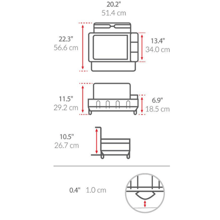 Simplehuman Dishrack with Wine glass holder - Black at Napev GH