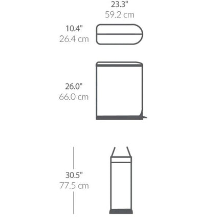 Simplehuman 45L Butterfly Pedal Bin | Napev
