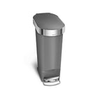 Simplehuman 40L Slim Plastic Pedal Bin | napev