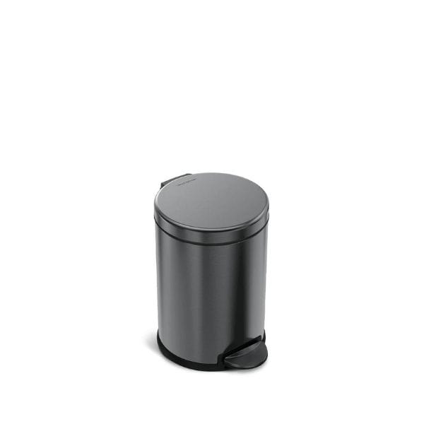 Simplehuman 4.5L Round Pedal Bin Black | Napev