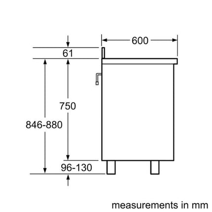 Bosch Freestanding Gas Combination Range Cooker 90cm 5burner HSB734357Z
