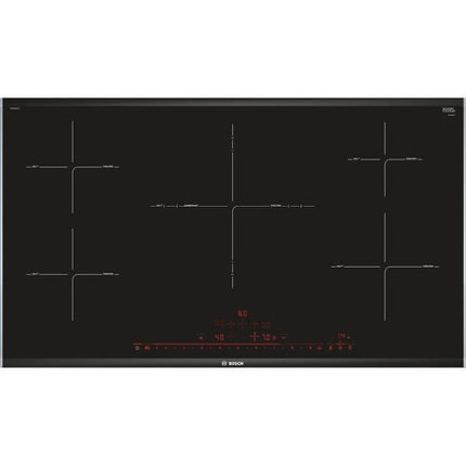 Bosch Series 8 Induction cooktop 90cm Black, surface mount w/ frame PIV975DC1E - Napev