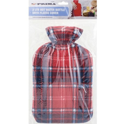 Prima Hot Water Bottle With Fleece Cover 2L | Napev