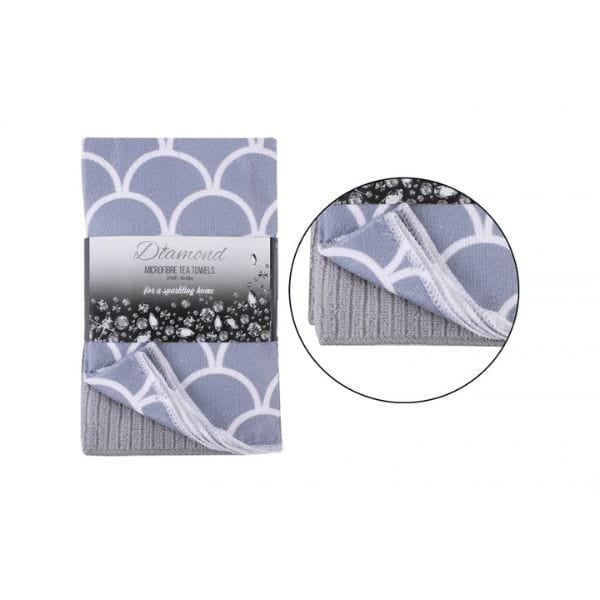 Diamond Microfibre Tea Towels | Pack of 3 | Napev