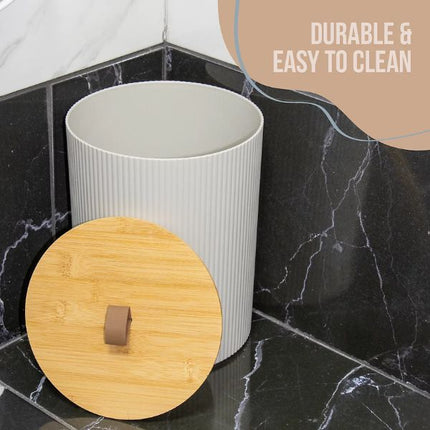 Anika Bathroom Accessory Set in Stone at Napev GH