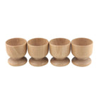 Apollo Beech Egg Cups | Set of 4 at Napev GH