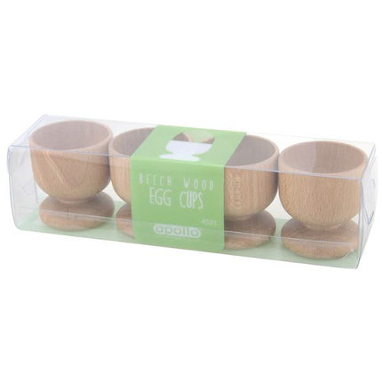 Apollo Beech Egg Cups | Set of 4 at Napev GH