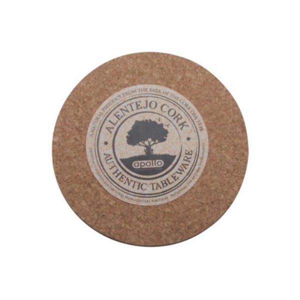 Apollo Round Cork Hot Pot Stand (19cm x 1 cm) | Set of 2 at Napev GH