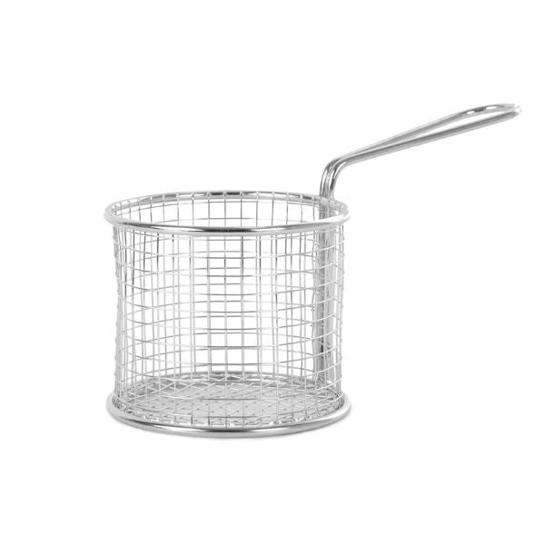Apollo Stainless Steel Chip Serving Basket Round at Napev GH