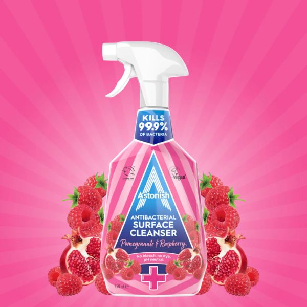 Astonish Pomegranate & Raspberry Antibacterial Surface Cleanser 750ml at Napev GH