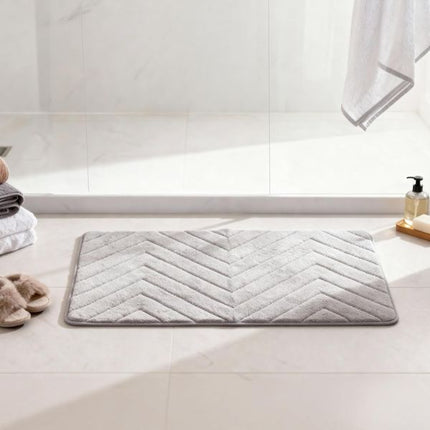 Beldray Antibac Chevron Memory Foam Bath Mat at Napev GH