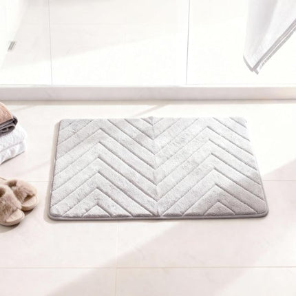 Beldray Antibac Chevron Memory Foam Bath Mat at Napev GH