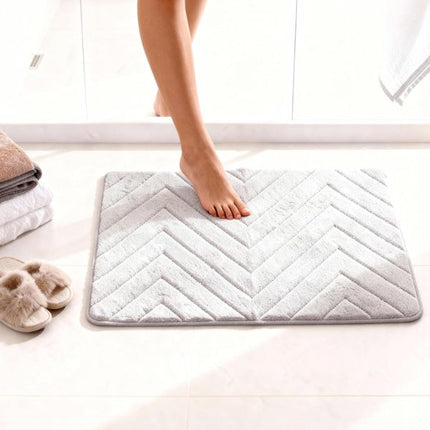 Beldray Antibac Chevron Memory Foam Bath Mat at Napev GH