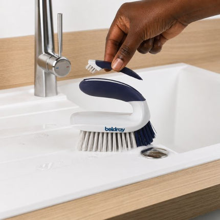 Beldray Scrape & Scrub Duo - Deep Clean Handheld Scrubbing Brush at Napev GH