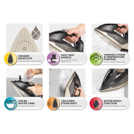 Beldray Steam Iron 2000W BEL01848 at Napev GH