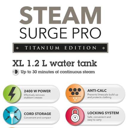 Beldray Titanium Steam Surge Pro Iron at Napev GH