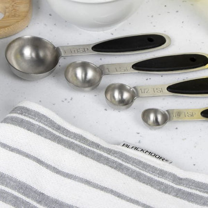 Blackmoor Set of 4 Stainless Steel Measuring Spoons at Napev GH