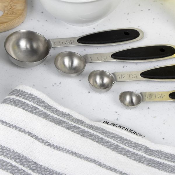 Blackmoor Set of 4 Stainless Steel Measuring Spoons at Napev GH