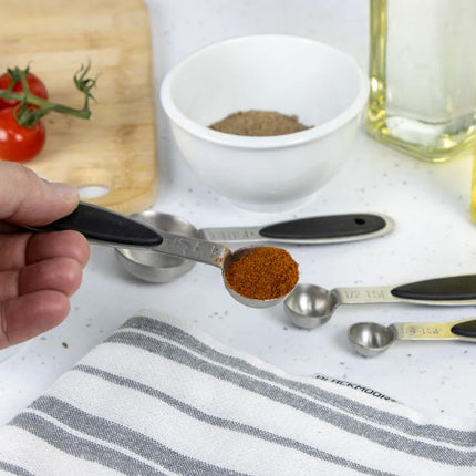 Blackmoor Set of 4 Stainless Steel Measuring Spoons at Napev GH