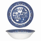 Blue willow churchill 24cm salad bowl on white background
