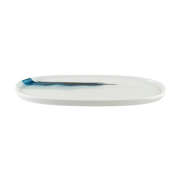Bonna Blue Wave Hygge 25cm Oval Dish | BLWHYG25OV at Napev GH