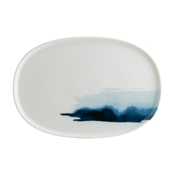 Bonna Blue Wave Hygge 34 cm Oval Dish | BLWHYG34OV at Napev GH