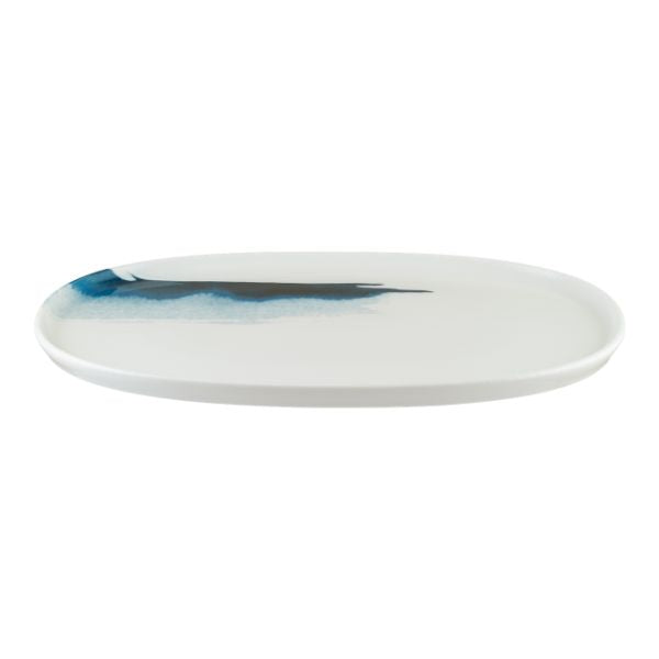 Bonna Blue Wave Hygge 34 cm Oval Dish | BLWHYG34OV at Napev GH