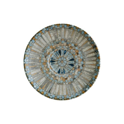 Bonna Luca Mosaic Matt Gourmet Coffee Saucer 16 cm | S-MT-LUCMZGRM04CT at Napev GH 