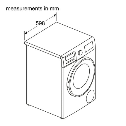 Bosch Series 4 Washer Dryer 8 kg /5 kg 1400 rpm | WNA134U8GB