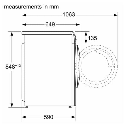 Bosch Series 4 Washer Dryer 8 kg /5 kg 1400 rpm | WNA134U8GB