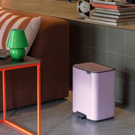Brabantia Bo Pedal Bin, 12L Lilac Pink at Napev GH