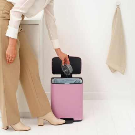 Brabantia Bo Pedal Bin, 12L Lilac Pink at Napev GH