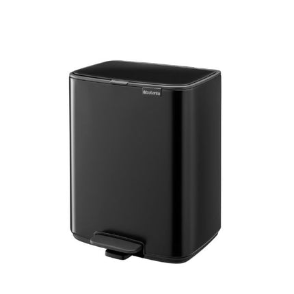 Brabantia Bo Pedal Bin, 12L Matt Black at Napev GH