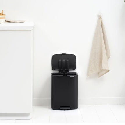 Brabantia Bo Pedal Bin, 12L Matt Black at Napev GH