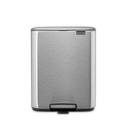 Brabantia Bo Pedal Bin, 12L Matt Steel at Napev GH
